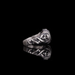 Jack Sparrow Signet Ring // Oxidized Silver (9.5)