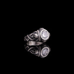 Jack Sparrow Signet Ring // Oxidized Silver (5.5)