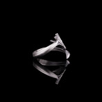 Dragon Wing Ring // Oxidized Silver (7.5)