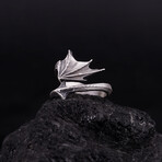 Dragon Wing Ring // Oxidized Silver (6)