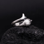 Dolphin Ring // Oxidized Silver (9.5)