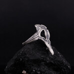 Plague Doctor Ring // Oxidized Silver (7)