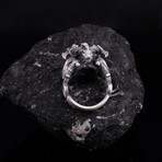 Zodiac Taurus Ring // Oxidized Silver (9)