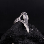 Plague Doctor Ring // Oxidized Silver (8.5)