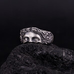 Venus De Milo Eyes Ring // Oxidized Silver (9.5)