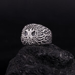 Tree of Life Ring // Oxidized Silver (9.5)