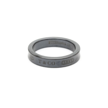 Tiffany & Co. // Titanium Black Ring // Ring Size: 7.5 // Pre-Owned