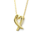 Tiffany & Co. // 18K Yellow Gold Heart Necklace // 16.5" // Pre-Owned