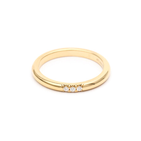 Tiffany & Co. // 18K Rose Gold Classic Band Ring With Diamond // Rize Size: 5.5 // Pre-Owned