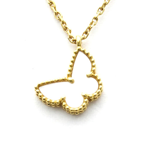 Van Cleef & Arpels // 18K Yellow Gold Alhambra Necklace // 16" // Pre-Owned