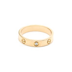 Cartier // 18K Rose Gold Mini Love Diamond Ring // Ring Size: 7.5 // Pre-Owned