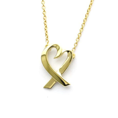 Tiffany & Co. // 18K Yellow Gold Heart Necklace // 16.5" // Pre-Owned