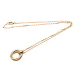 Cartier // 18K White Gold + 18K Yellow Gold + 18K Rose Gold Trinity Diamond Necklace // 16" // 10g // Pre-Owned