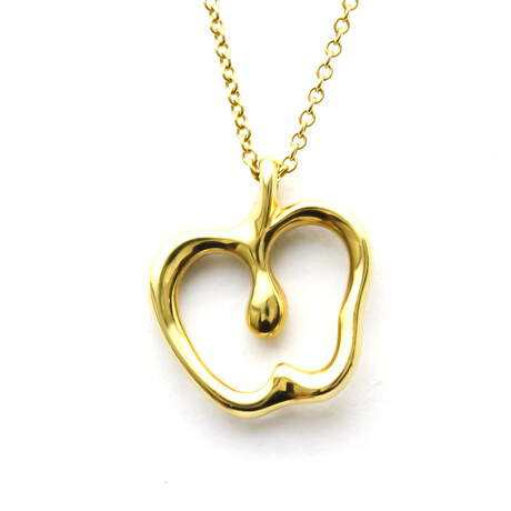 Tiffany & Co. // 18K Yellow Gold Apple Heart Necklace // 16" // Pre-Owned