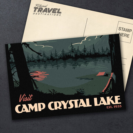 Camp Crystal Postcard // Friday the 13th