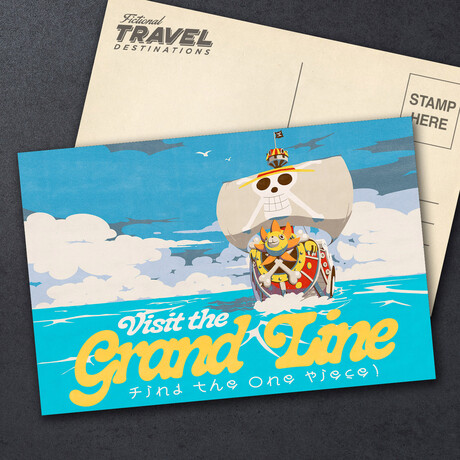 Grand Line Postcard // One Piece