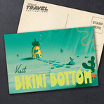 Bikini Bottom Postcard // Spongebob Squarepants