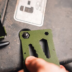 Ranger Minimalist Multitool Wallet // Military Green