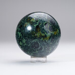 Genuine Polished Kambaba Jasper Sphere With Acrylic Display Stand // V1