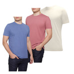 Essential Crew Neck T-Shirt // 3-Pack // Heather: Riverside + Redwood + Alloy (M)