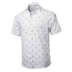 Vicenza Short Sleeve Button Down Shirt // White (M)