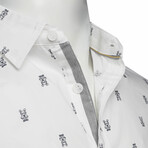 Vicenza Short Sleeve Button Down Shirt // White (M)
