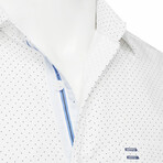 Montargis Short Sleeve Button Down Shirt // White (2XL)