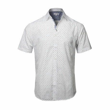 Ravenna Short Sleeve Button Down Shirt // White (S)