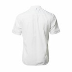 Montargis Short Sleeve Button Down Shirt // White (2XL)