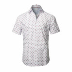 Rapalo Short Sleeve Button Down Shirt // White (M)