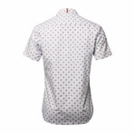 Rapalo Short Sleeve Button Down Shirt // White (M)