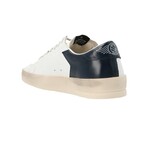 Star Patch Lace Up Sneakers // White + Navy (US: 9)