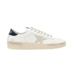 Star Patch Lace Up Sneakers // White + Navy (US: 9)