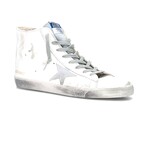 Francy Suede Patch Sneakers // White + Silver (US: 10.5)