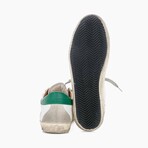 Super-Star Low-Top Sneakers
// White + Green (US: 6)