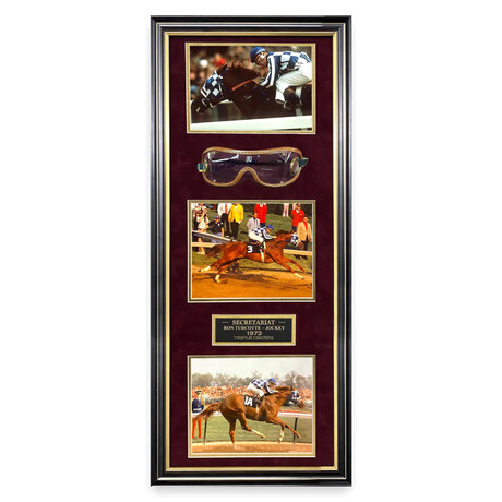 Ron Turcotte // Secretariat // Signed Goggles + Framed