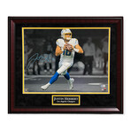 Justin Herbert // Los Angeles Chargers // Autographed Photograph + Framed
