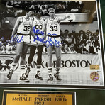 Kevin Mchale, Robert Parish & Larry Bird // Boston Celtics // Signed Photograph + Framed