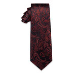Hydra Handmade Silk Tie // Black + Red