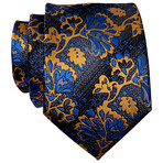 Elliot Handmade Silk Tie // Blue + Tan