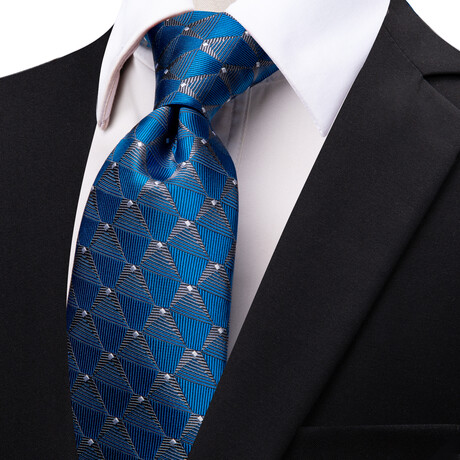 Nithe Handmade Silk Tie // Blue