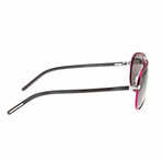 Nova Aluminium Polarized Sunglasses // Pink Frame + Black Lens