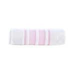 Contrast Border // Bath Towel (Pink)
