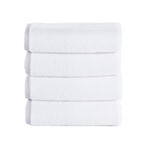 Contrast Frame // Wash Towels // Set of 4 (White)