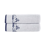 Contrast Frame // Hand Towels // Set of 2 (White)