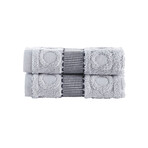 Circle in Square // Wash Towels // Set of 2 (White)