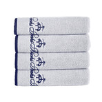 Contrast Frame // Hand Towels // Set of 4 (White)