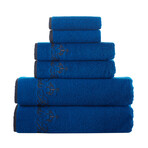 Contrast Frame // Towel Set // Set of 6 (White)