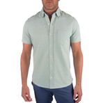 Airotec® Performance Birdseye Pique Slim-Fit Short Sleeve Button Up // Chinos Green (2XL)