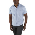 Airotec® Performance Birdseye Pique Slim-Fit Short Sleeve Button Up // Cashmere Blue (S)